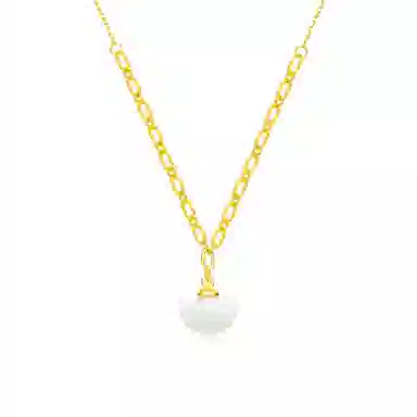 【S925纯银 福气满满】 七七银饰  平安锁 新中式轻奢小众设计感 复古国风温柔招财 吉祥祥云简约优雅长命锁 好运 玉髓 项链 女款