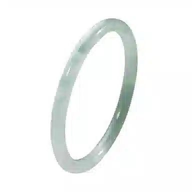 聆听花开 绿青梅叮当镯新中式个性优雅精致气质旗袍国风典雅国潮油青素圈细圆条#好运 玉髓 手镯 女款