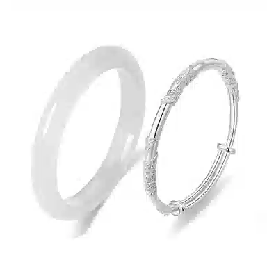 静范 新中式简约高级感精致轻奢百搭古风小清新国潮风 森系白月光 荔枝冻冰透旗袍复古汉服设计闭口手饰恋爱告白#好运 琉璃 手镯 女款