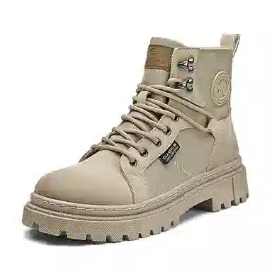 MIIOW Star Round Logo Mid-Calf Martin Boots