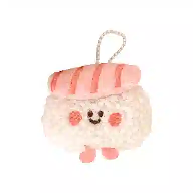 心水好物 创意卡通食物日料寿司炸物公仔少女百搭背包挂坠装饰小玩偶挂饰 毛绒 挂件 男女同款情侣款