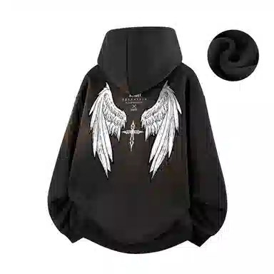 SUNSETMONENT Wings Cross Hoodie