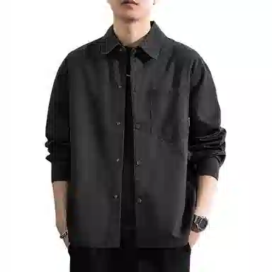 遨宇 时尚舒适休闲百搭长袖衬衫 男女同款