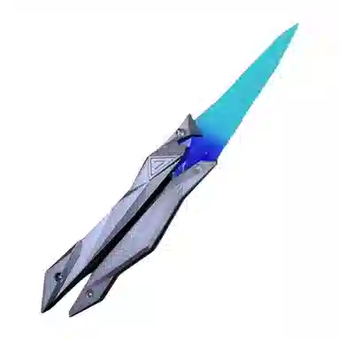 碧蓝水岸 渐变蓝 粉蝴蝶甩刀 其他静态模型