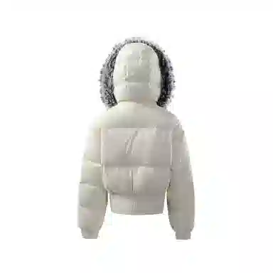 【dme】 潮牌复古休闲百搭简约街头户外运动连帽拉链短款纯色羽绒服 男女同款