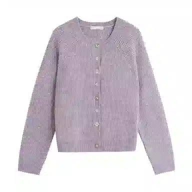 茵曼 纯色百搭简约舒适针织衫 女款