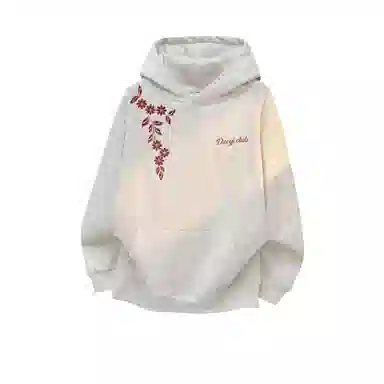 Duoyi Paper-Cut Floral Hoodie