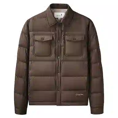 Dancing Wolf Goose Down Graphene Quilted Shirt Jacket