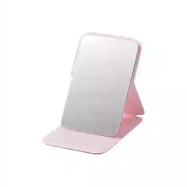 馨枕居 简约化妆折叠镜台式迷你便携可立宿舍家用随身学生高清梳妆镜高清