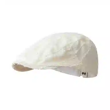 浪莎 日韩小众设计毛边简约纯色时尚百搭显脸小文艺 聚酯纤维 贝雷帽 男女同款情侣款