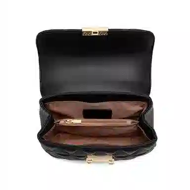 C°BANNER Quilted Chain Crossbody Bag Black Medium