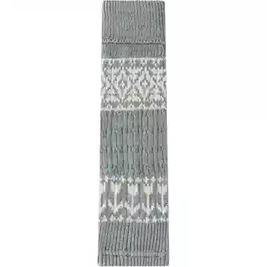 妮轻 针织复古费尔岛菱形个性中筒袜 女款