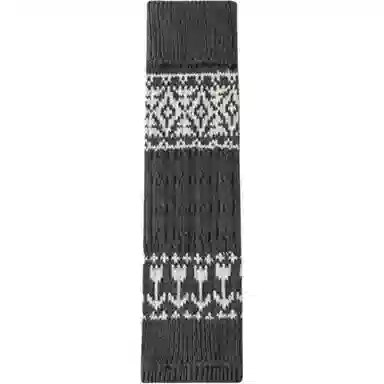 妮轻 针织复古费尔岛菱形个性中筒袜 女款