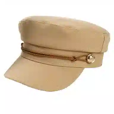 心水好物 英伦复古学院风平顶帽大头围显脸小百搭户外美拍 棉 贝雷帽 男女同款情侣款