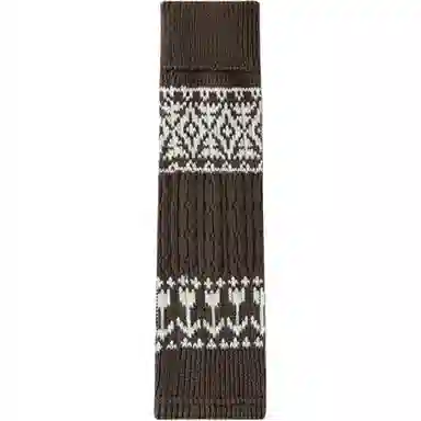 妮轻 针织复古费尔岛菱形个性中筒袜 女款