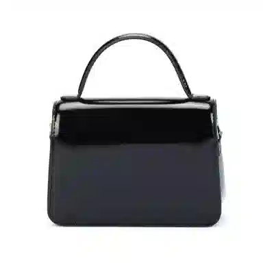 Tory Burch Robinson Small Patent Leather Bag Black