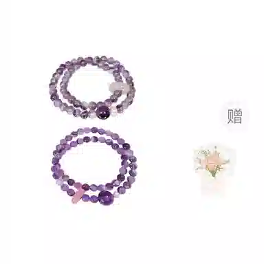 【一夜暴富紫定来财】 水贝 新中式国潮梦幻能量 招财纳福 九紫离火紫气盈门 紫气东来引富奔贵 招财纳福#好运天然 紫水晶 手串 女款