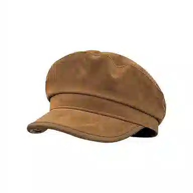 心水好物 复古磨毛麂皮绒画家帽子百搭显脸小报童帽户外休闲出游 棉 贝雷帽 男女同款情侣款