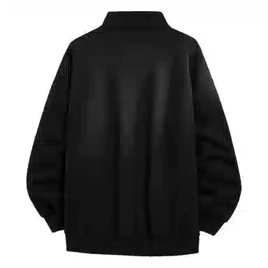 阿凡迪 美式高街复古时尚潮流创意个性字母星星印花日常通勤休闲运动经典百搭长袖氛围感学院风纯色开衫外套卫衣 男女同款