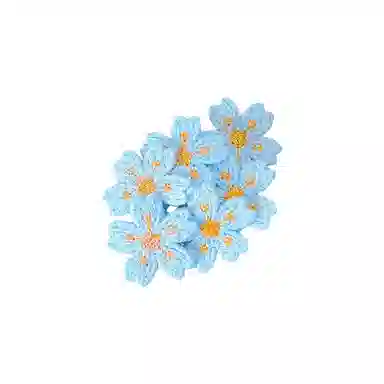 蒙妮 森系甜美刺绣花朵 布艺 发夹 女款