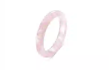 百利金 樱花粉 优雅气质精致轻奢高级感 甜美少女小众设计感国风闭口 水晶 玉石手镯 女款