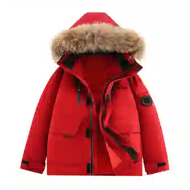 鸭鸭 新国标高蓬松鸭绒防水防风抗寒保暖加厚户外宽松休闲时尚百搭学生党运动肩章飞行员连帽派克工装冬季羽绒服 男女同款