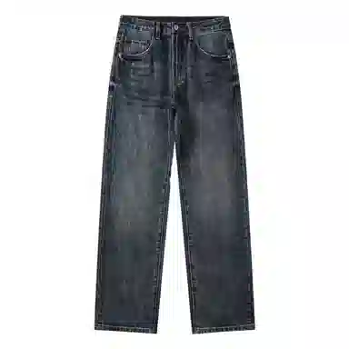 【dme】 时尚简约无弹宽松舒适百搭直筒牛仔裤 男女同款