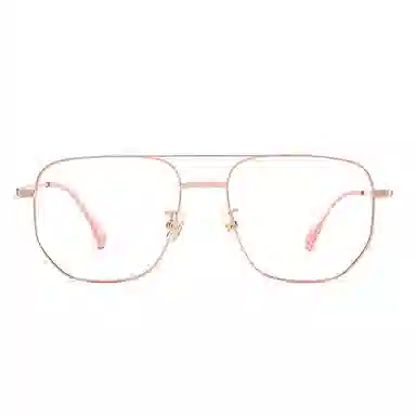 【可配度数】 佐川 时尚双梁眼镜框 超轻复古护目方圆脸显脸小 飞行员式 光学镜架 男女同款情侣款