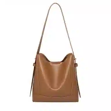 纳兰杜 时尚高级感通勤潮流百搭休闲高颜值实用品牌小众水桶包斜挎包 牛皮 单肩包 常规 女款 多色