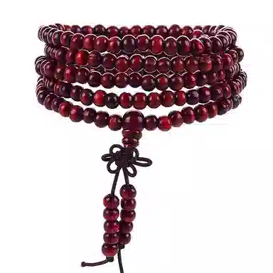 【108颗无烦恼】 色菲尔 招财纳福复古新中式国潮平安顺遂如意吉祥中国结转运盘玩时尚日常通勤百搭好运 檀木 手串 男女同款情侣款