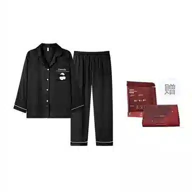 静英鸾 舒适简约设计长袖长裤翻领可外穿家居服睡衣礼盒 男款