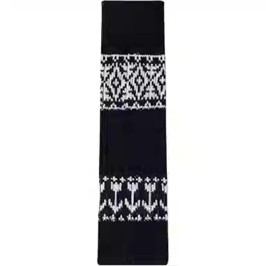 妮轻 针织复古费尔岛菱形个性中筒袜 女款