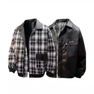 布客行 美式复古高街潮牌翻领痞帅休闲宽松百搭夹克 男女同款