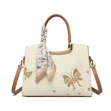 CLEVER&KETCH Elegant Embroidered Shoulder Bag