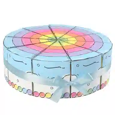 公主恋人 可爱创意三角形蛋糕形状 派对包装盒 其他手工制作