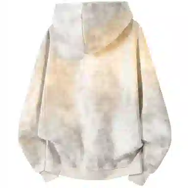 阿凡迪 美式复古高街满天星扎染潮流品牌签名字母校园风学生休闲百搭通勤无性别主义嘻哈街头宽松舒适重磅拉链外套开衫连帽卫衣 男女同款