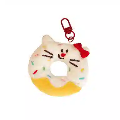 心水好物 趣味卡通甜品公仔可爱少女心甜甜圈搞怪百搭背包装饰 毛绒 挂件 男女同款情侣款