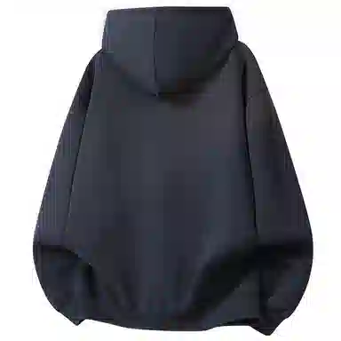 阿凡迪 【华棉重磅】美式高街简约品牌签名字母高级感纯色基础校园风学生街头百搭休闲通勤无性别主义潮流开衫拉链外套连帽卫衣 男女同款