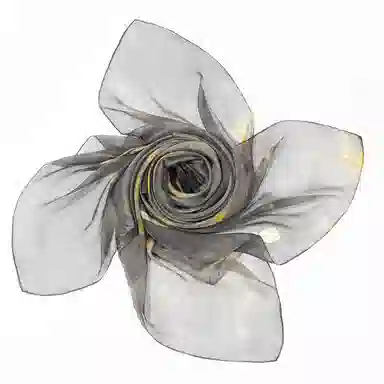 一米画纱 轻盈飘逸出游真丝雪纺印花真丝都市花瓣系列高级纱巾 桑蚕丝 丝巾 女款