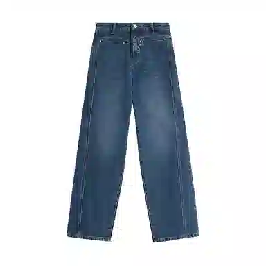 茵曼 时尚通勤简约牛仔裤 女款