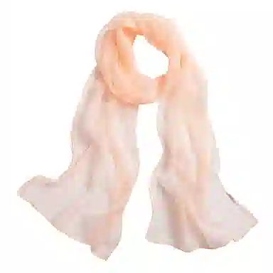 一米画纱 轻薄透气真丝雪纺窄长条长巾清新纯色简约百搭防晒拍照纱巾 桑蚕丝 丝巾 女款