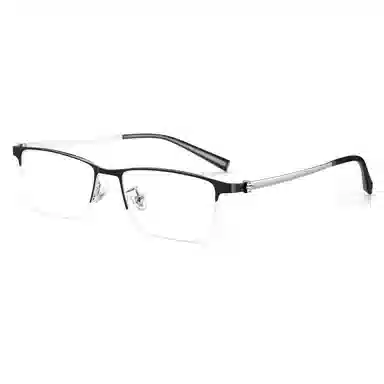 苍木优品 超轻近视商务半框专业 合金β钛 眉毛框/眉线框 光学镜架 男款