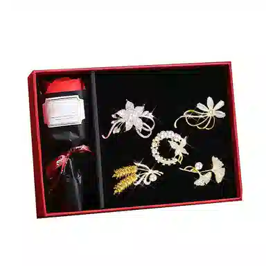 缔晶 森系优雅时尚套装 合金 胸针 女款