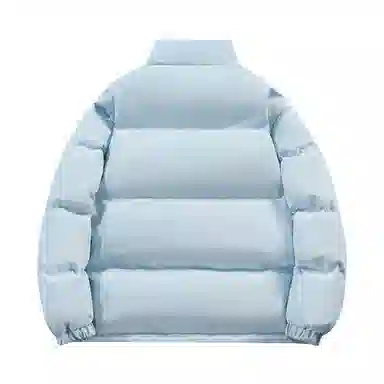 鸭鸭 美式幻影渐变新年战袍加厚保暖鸭绒休闲宽松立领短款无帽暗黑外套羽绒服 男女同款