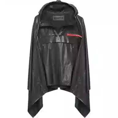 Prada Hooded Cape Black