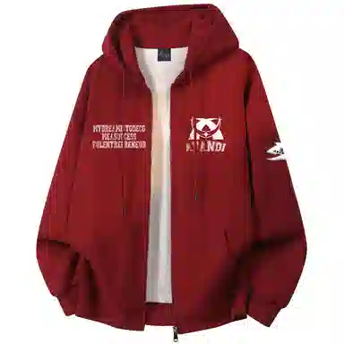 阿凡迪 【重磅华棉】美式潮流校园基础款品牌字母复古涂鸦印花高街通勤个性穿搭少年感无性别主义宽松简约拉链开衫连帽卫衣 男女同款