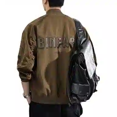 遨宇 美式休闲复古潮牌水洗极简风宽松纯棉户外百搭痞帅夹克外套 男女同款