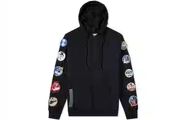 OFF-WHITE Arrow Zip Hoodie Black