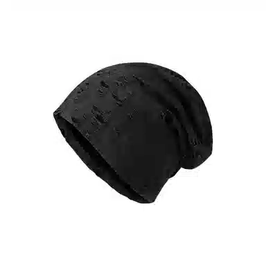 心水好物 日系破洞做旧薄款个性百搭包头帽街头潮牌大头围显脸小 聚酯纤维 堆堆帽 男女同款情侣款