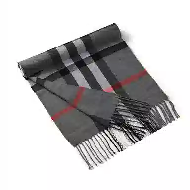 啄木鸟 英伦风经典百搭仿羊绒秋冬季保暖防寒时尚黑白格纹披肩户外防风骑行学生围脖脖套 绒线围巾 男女同款情侣款